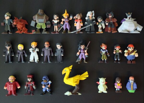 Final-Fantasy-VII-Characters-3D-Printed